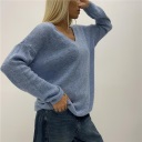 maglione con scollo a v over week